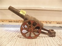 TOY CAST IRON CANNON