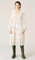 NWT Floral Georgette V-Neck Mid Dress Size36 #C013