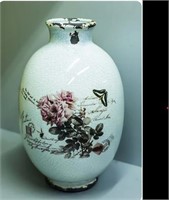 Decorative table vase "Barrel. Roses"