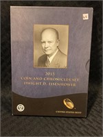 2015 DWIGHT D EISENHOWER COIN AND CHRONICLES SET