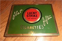 Lucky Strike Cigarette flat tin