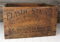 Hubinger Elastic Starch Wooden Crate (Keokuk)
