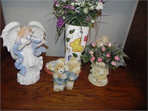 Angel, Bears, Floral Arrangements