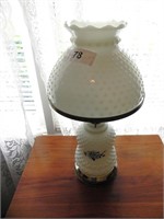 Milk Glass Hurricane Lamp