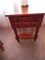 Nice Solid Wood Night Stand - possible Tom Blue