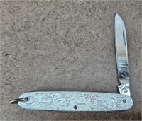 Vtg Animal & Fruit 1-Blade Pocket Knife