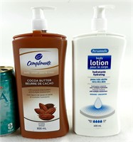 2 lotions pour corps Beurre Cacao et Inodore 600ml