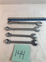 4 USA made wrenches, 16mm-19mm