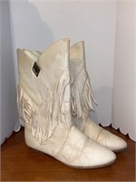 Vintage Fringe Boots Size 8