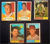 (9) 1961 Topps BB Cards w/ (2) Manager Cards