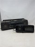 GE am/fm radio duel cassette recorder untested,