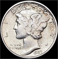 1927-D Mercury Dime NEARLY UNCIRCULATED