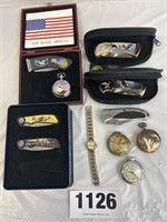Pocket Watches, Collector Knives