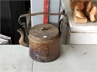 Vintage copper tea kettle