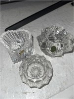 3-CRYSTAL GLASS DISHES