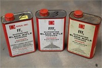 (2) Cans of FFFG & (1) Can of FFG Black Powder