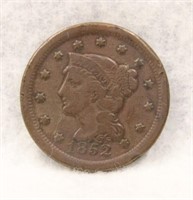 1852 U.S. LARGE ONE CENT PIECE