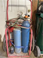 Torch Set w/ Cart , Hoses, Gauges