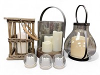 Large Electric Candles Home Decor