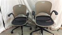 Gray Swivel Office Chairs Z