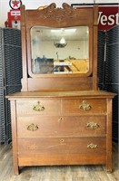 Antique Victorian Dresser W Mirror Out Of Mill