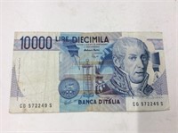 1984 10,000 Lire, Italy