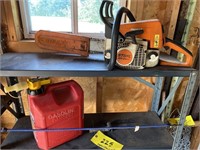 STIHL MS210C CHAINSAW W/ GAS CAN & TOOLS