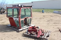 Tractor Cab With Mounting Brackets and Parts