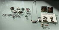 Large Silver Jewelry Collection