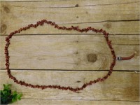 GOLDSTONE PENDANT ON CHIP NECKLACE ROCK STONE LAPI