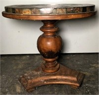 Wooden Occasional Table with Stone Top