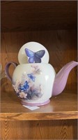 Lena Liel blossoms and butterflies tea pot