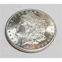 1884 CC CH BU Morgan Silver Dollar PL