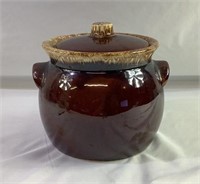 6 inch brown drip storage container\cookie jar