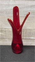 Viking Ruby Red Vase Trim Glows Under Black Light