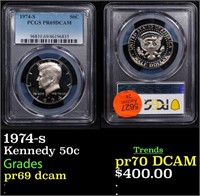 Proof PCGS 1974-s Kennedy Half Dollar 50c Graded p