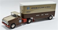 Custom Tonka Republic Van Lines Truck & Trailer