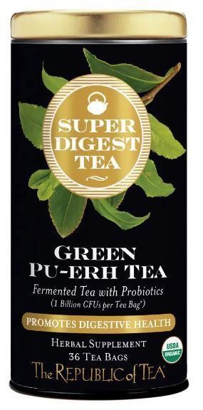 Republic of Tea Organic Green Pu-erh Tea 36 Bags
