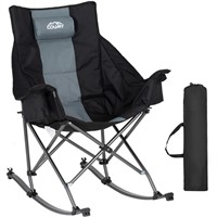 Coumy Oversized Rocking Camping Chair,Fully Padded