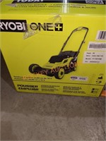 RYOBI 18V 13" Walk Behind Push Lawn Mower