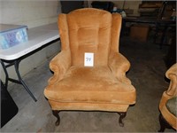 Old Wingback Chair, New Upholstery (Bsmnt)