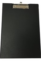 (6 pack - 12.8" x 9" - black) Foldover Clipboard