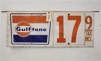 "Gulftane" Double-Sided Metal Price Sign