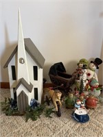 Wooden Church, Snowmen, Etc.