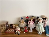 Assorted Dolls & Doll Books