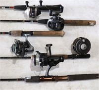 (5) Fishing Poles & Reels