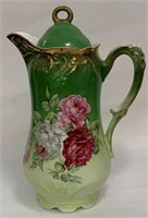 Floral Decorated Porcelain Coffee Pot