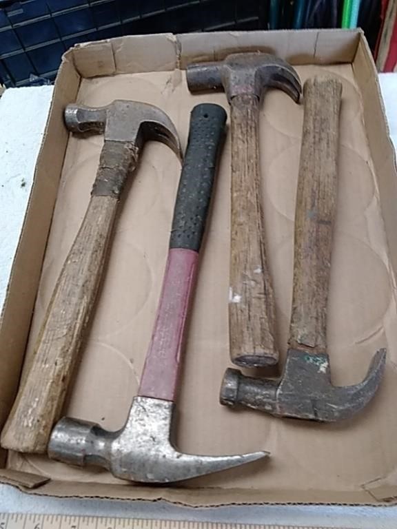 Group of claw hammers