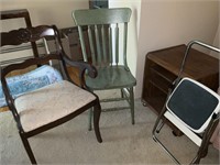 2 Chairs, Step Stool & Table
