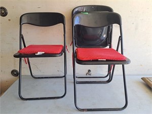 Trio of Folding chairs